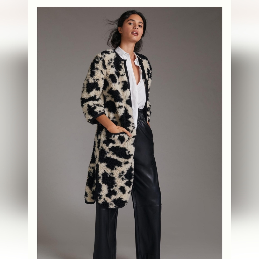 Anna Sui Cow print coat Retail $552